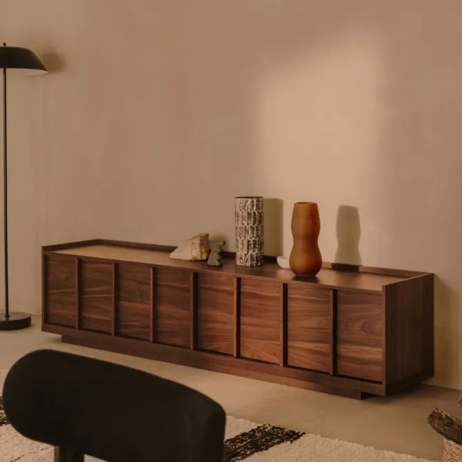 Komoda Tv Onix Brązowa Kave Home