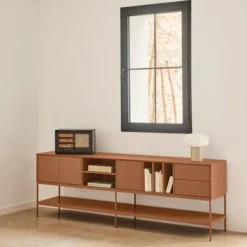Komoda Tv Platt 220 Cm Ceglasata Teulat