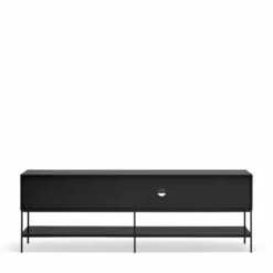 Komoda Tv Platt 220 Cm Czarna Teulat