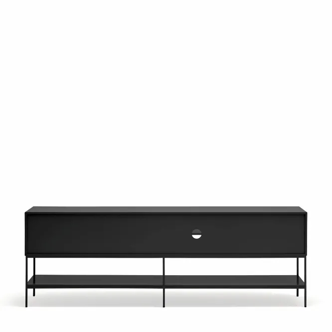 Komoda Tv Platt 220 Cm Czarna Teulat
