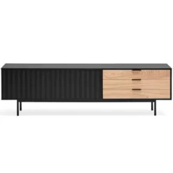 Komoda Tv Sierra 180 Cm Czarna Teulat