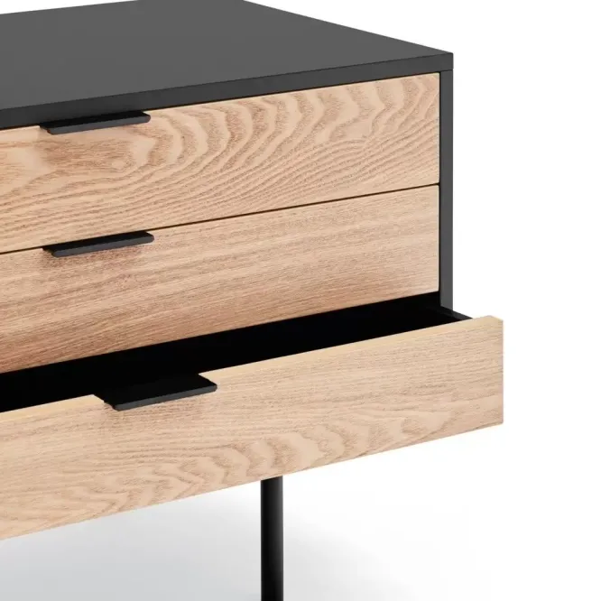 Komoda Tv Sierra 180 Cm Czarna Teulat