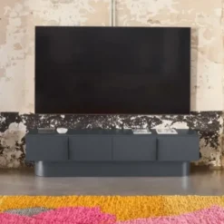Komoda Tv Totem Antracytowa Teulat