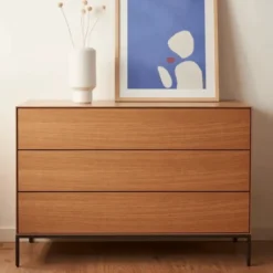Komoda Vedrana Z Szufladami Dębowa Kave Home