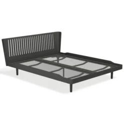 Łóżko Noa 160X200 Ażurowe Midnight Black Oak Auping