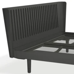 Łóżko Noa 160X200 Ażurowe Midnight Black Oak Auping