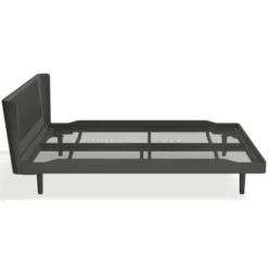Łóżko Noa 160X200 Ażurowe Midnight Black Oak Auping
