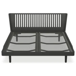 Łóżko Noa 160X200 Ażurowe Midnight Black Oak Auping