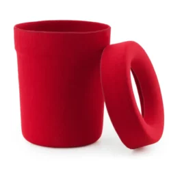 Kosz Biurowy Hide Czerwony Normann Copenhagen
