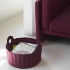 Kosz Do Przechowywania Colu Burgundowy Normann Copenhagen