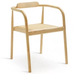 Krzesło Ahm Naturalny Jesion Trzcinowe Siedzisko Please Wait To Be Seated