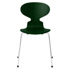 Krzesło Ant 3101 Fornir Barwiony Leśna Zieleń Fritz Hansen