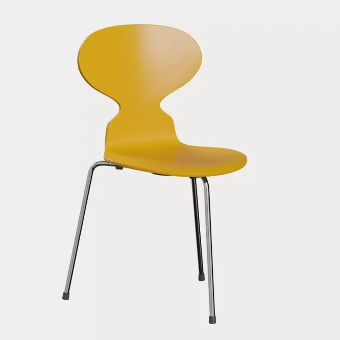 Krzesło Ant 3100 Lakier Żółte Fritz Hansen