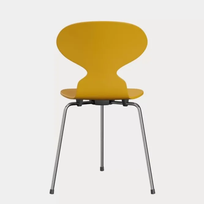 Krzesło Ant 3100 Lakier Żółte Fritz Hansen