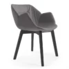 Krzesło Avell High Arm Wood Beige