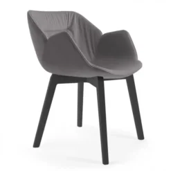 Krzesło Avell High Arm Wood Beige
