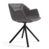 Krzesło Avellino Swivel High Arm Wood Beige
