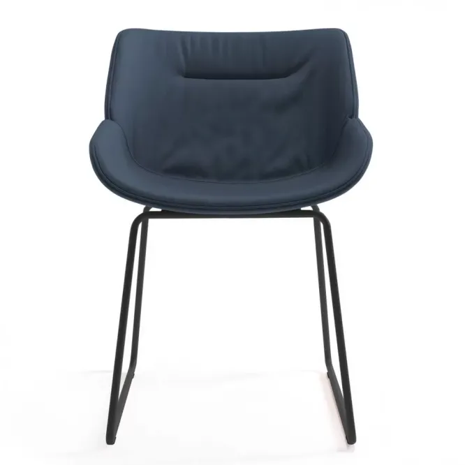 Krzesło Avell Na Płozach Navy Blue