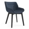 Krzesło Avell Podstawa Drewniana Navy Blue