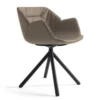 Krzesło Avell Swivel High Arm Wood Sand