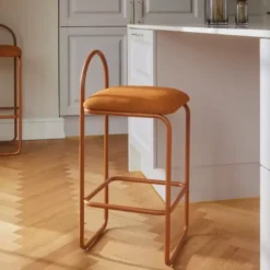 Krzesło Barowe Angui 92,5 Cm Bursztynowe Aytm
