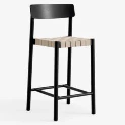 Krzesło Barowe Betty Tk12 Black-Natural Andtradition