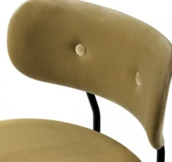 Krzesło Barowe Coco Velvet Grey Green Gubi