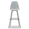 Krzesło Barowe Eames Plastic Re High Jasnoszare - Czarna Podstawa Vitra