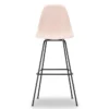 Krzesło Barowe Eames Plastic Re High Różowe - Czarna Podstawa Vitra
