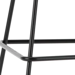 Krzesło Barowe Eames Plastic Re High Niebieskie - Czarna Podstawa Vitra