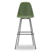 Krzesło Barowe Eames Plastic Re High Zielone - Czarna Podstawa Vitra