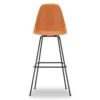 Krzesło Barowe Eames Plastic Re High Pomarańczowe - Czarna Podstawa Vitra