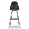 Krzesło Barowe Eames Plastic Re High Czarne - Czarna Podstawa Vitra