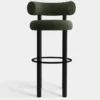 Krzesło Barowe Fat Black Wood - Forest Boucle Tom Dixon