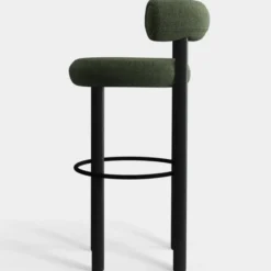 Krzesło Barowe Fat Black Wood - Forest Boucle Tom Dixon