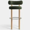 Krzesło Barowe Fat Natural Wood - Forest Boucle Tom Dixon