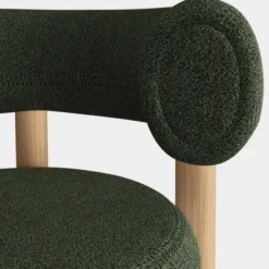 Krzesło Barowe Fat Natural Wood - Forest Boucle Tom Dixon