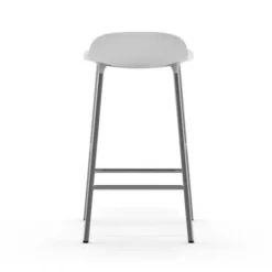 Krzesło Barowe Form Chromowana Podstawa Białe Normann Copenhagen