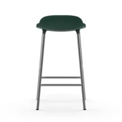 Krzesło Barowe Form Chromowana Podstawa Zielone Normann Copenhagen