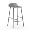 Krzesło Barowe Form Chromowana Podstawa Szare Normann Copenhagen