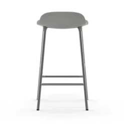 Krzesło Barowe Form Chromowana Podstawa Szare Normann Copenhagen