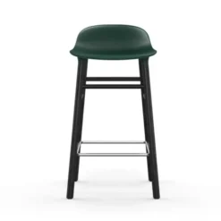 Krzesło Barowe Form Czarna Podstawa Zielone Normann Copenhagen