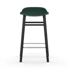 Krzesło Barowe Form Czarna Podstawa Zielone Normann Copenhagen