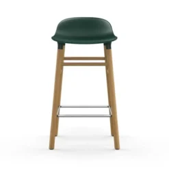 Krzesło Barowe Form Dębowa Podstawa Zielone Normann Copenhagen