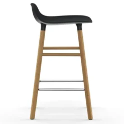 Krzesło Barowe Form Dębowa Podstawa Czarne Normann Copenhagen