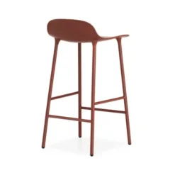 Krzesło Barowe Form Lakierowana Podstawa Czerwone Normann Copenhagen