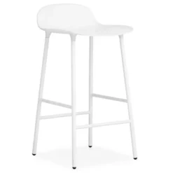 Krzesło Barowe Form Lakierowana Podstawa Białe Normann Copenhagen