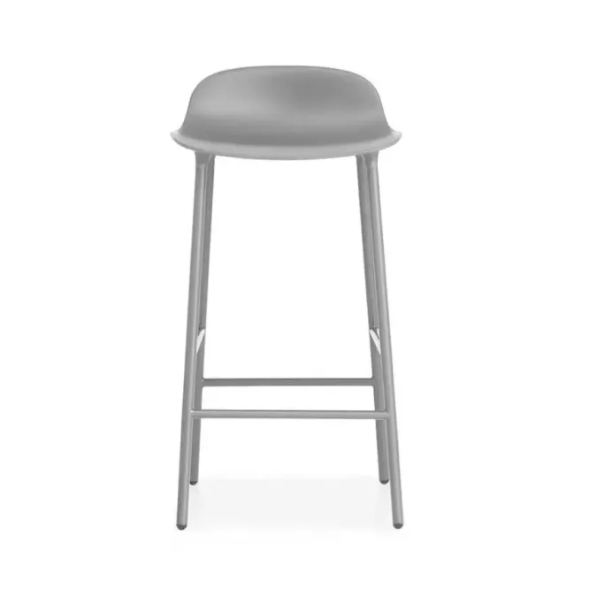 Krzesło Barowe Form Lakierowana Podstawa Szare Normann Copenhagen