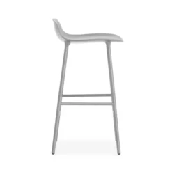 Krzesło Barowe Form Lakierowana Podstawa Szare Normann Copenhagen