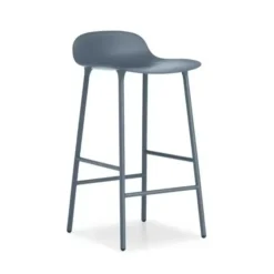 Krzesło Barowe Form Lakierowana Podstawa Niebieskie Normann Copenhagen